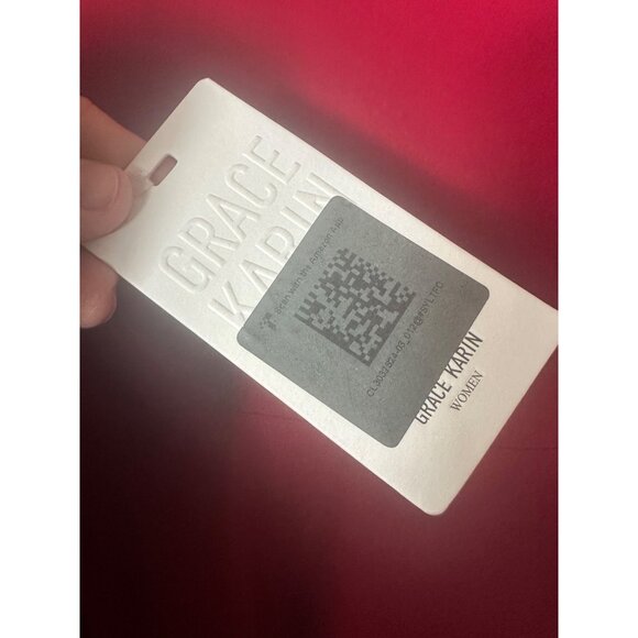 GRACE KARIN RED Dress ering Evening Gown Size 12 2 Pc - Picture 4 of 4